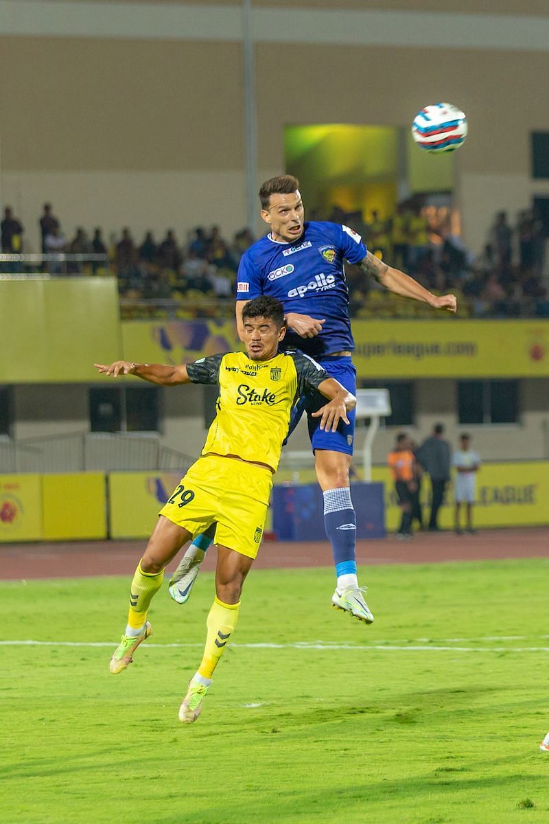 The HFC defense was troubled by CFC&#039;s attackers (Image courtesy: ISL Media)