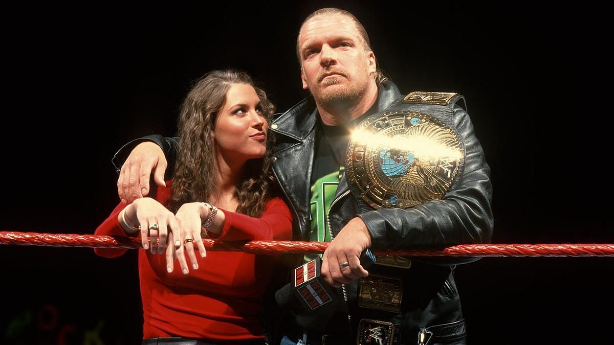 Stephanie McMahon (left); Triple H (right)
