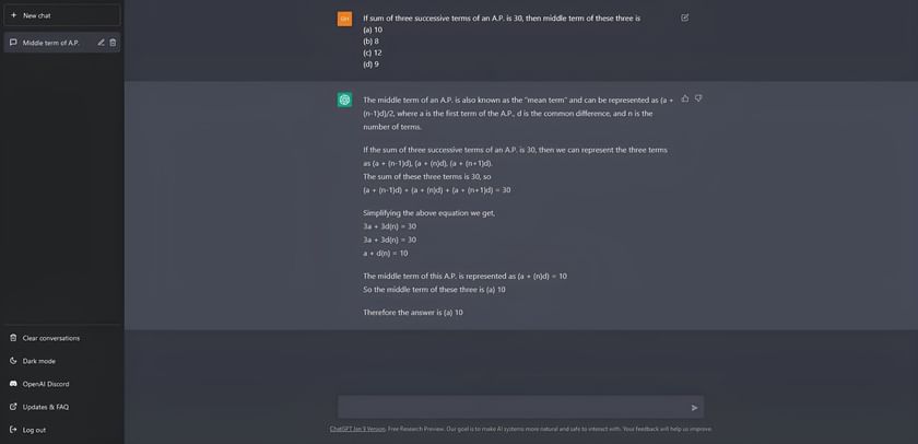How to solve mathematical problems using ChatGPT