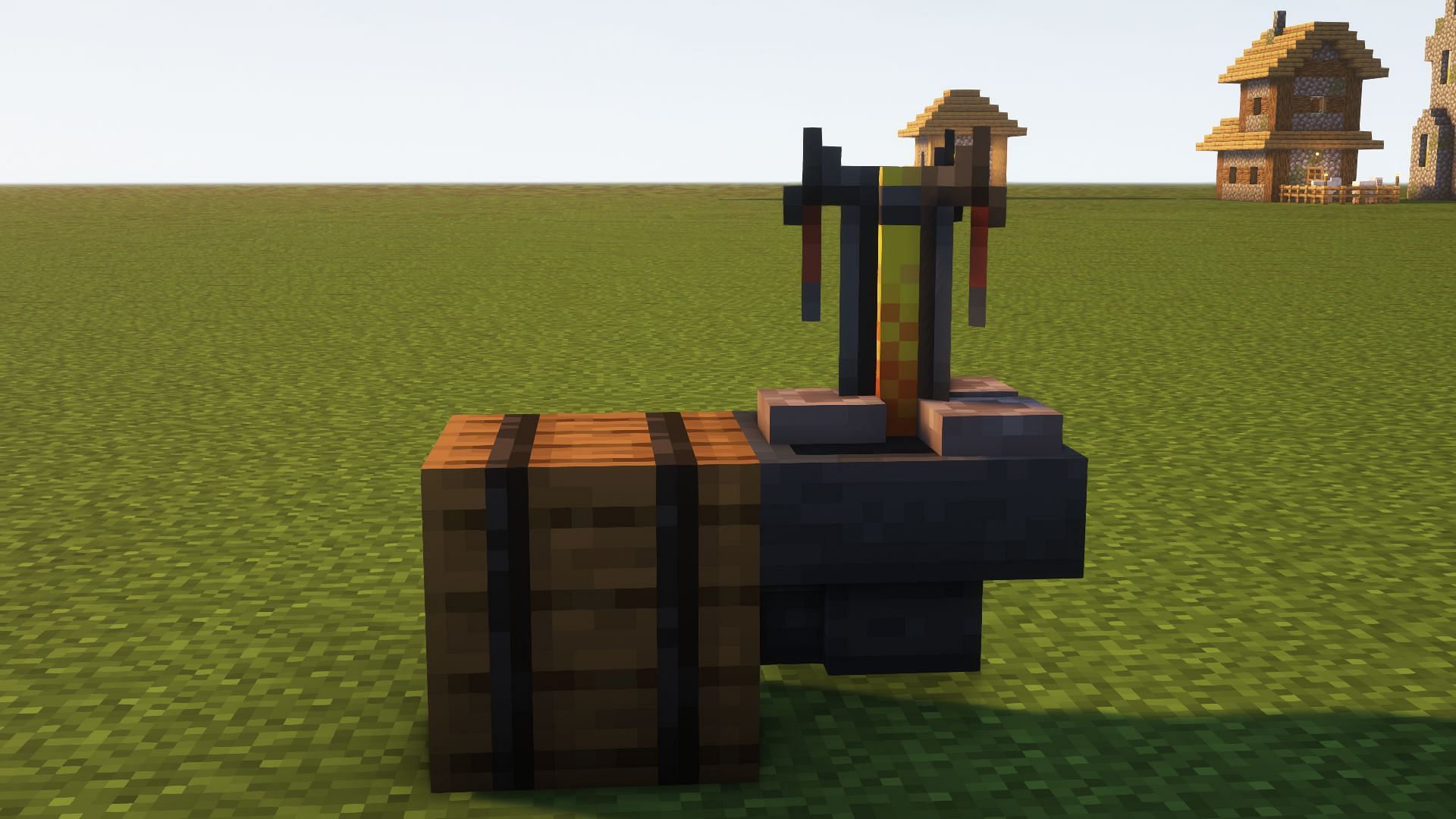 Step 1 of making the redstone contraption in Minecraft (Image via Mojang)