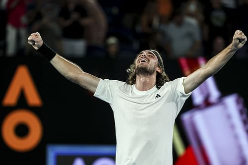 Stefanos Tsitsipas at the 2023 Australian Open