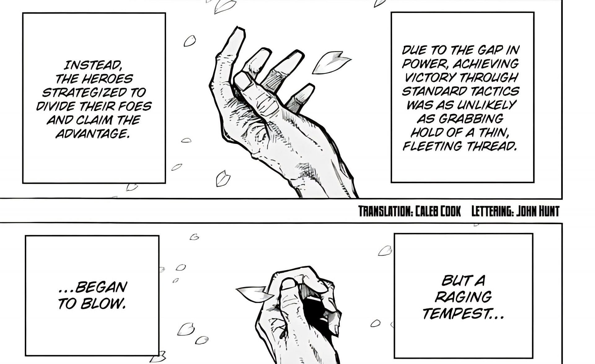 The hand likely belongs to someone significant (Image via Kohei Horikoshi/Shueisha)