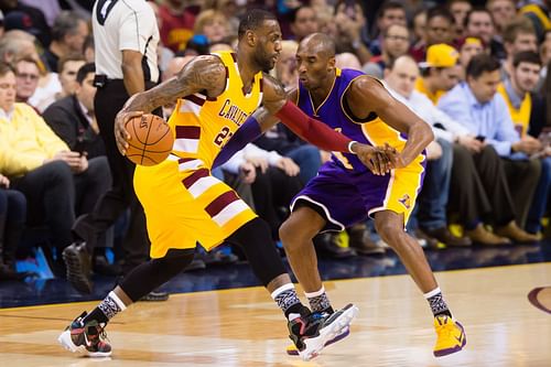 LeBron James and Kobe Bryant