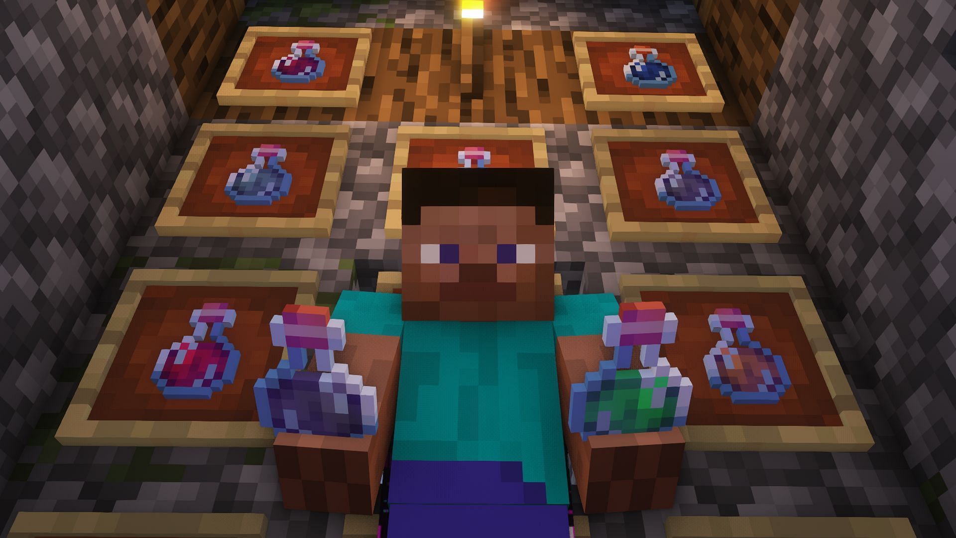 Minecraft potions (Image via Mojang)