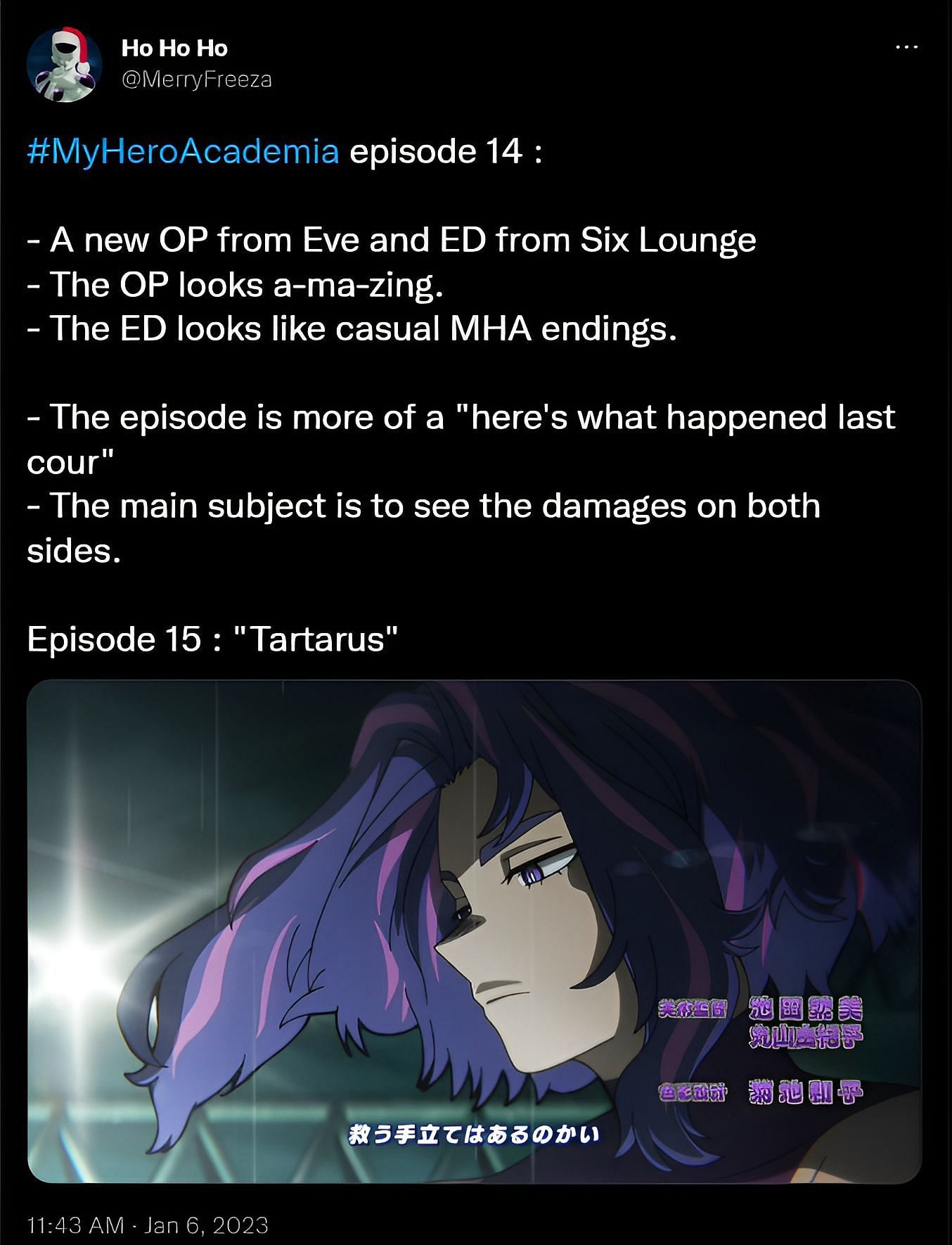 Libur Tahun Baru, Anime My Hero Academia S6 Episode 14 Ditunda