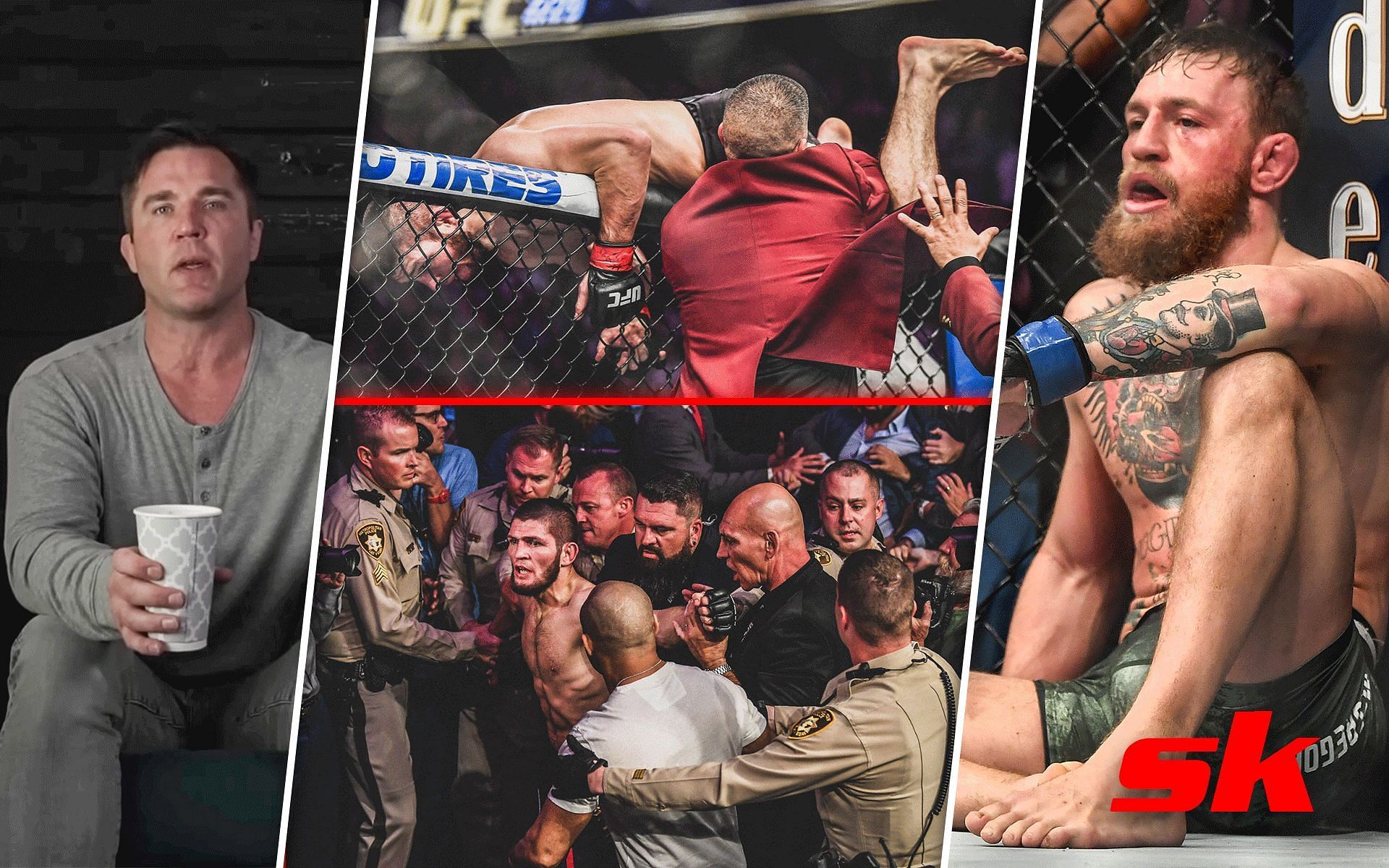 Nevada Commission fined Conor McGregor after UFC 229 to avoid lawsuit, says Chael Sonnen [Images via: Chael Sonnen | YouTube, @Sporf on Twitter]