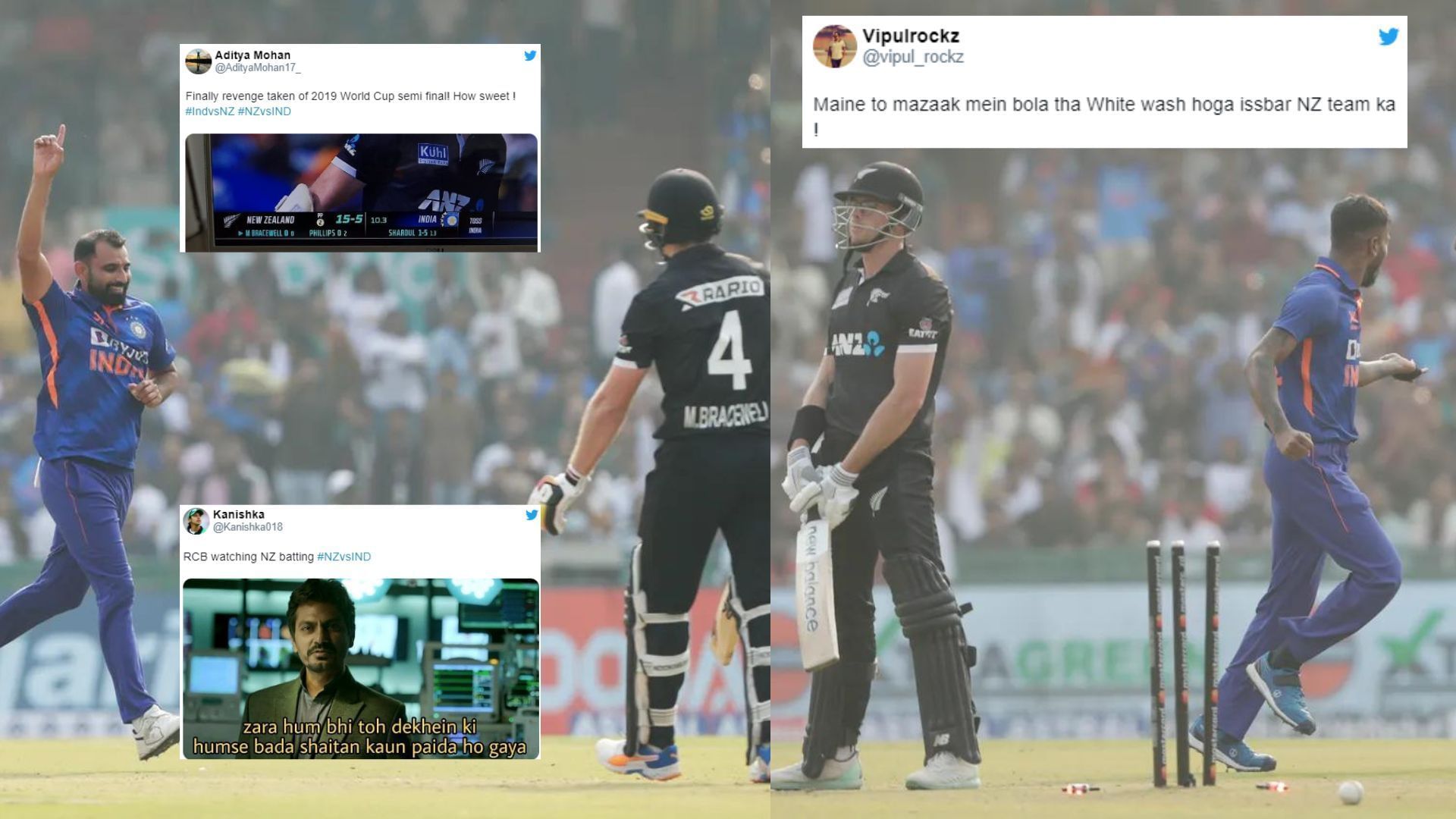 New Zealand could only muster 108 in the second ODI (P.C.:BCCI)