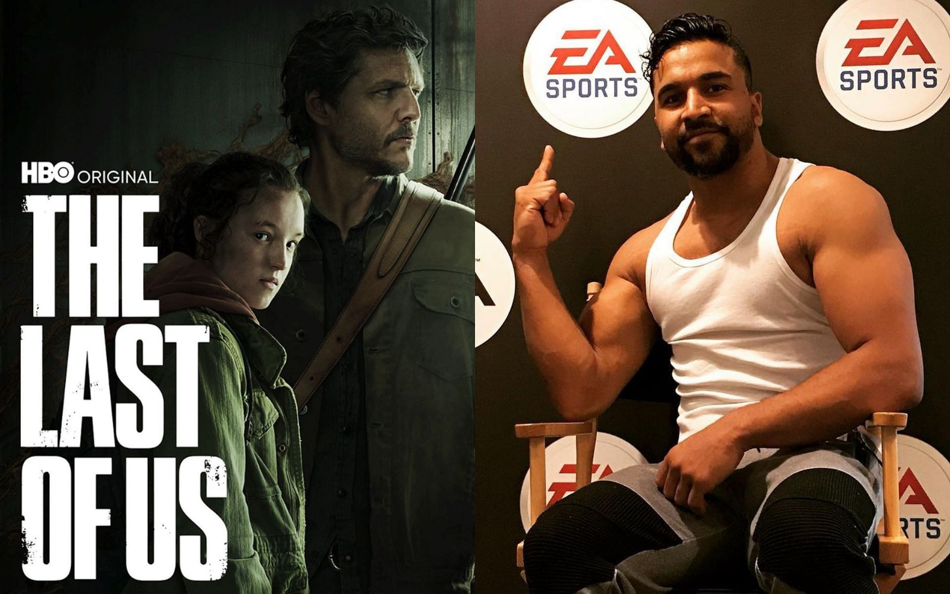 The Last of Us poster (Left), Marcus Aurelio (Right) [Image courtesy: @thelastofus and @barraozinho on Instagram]