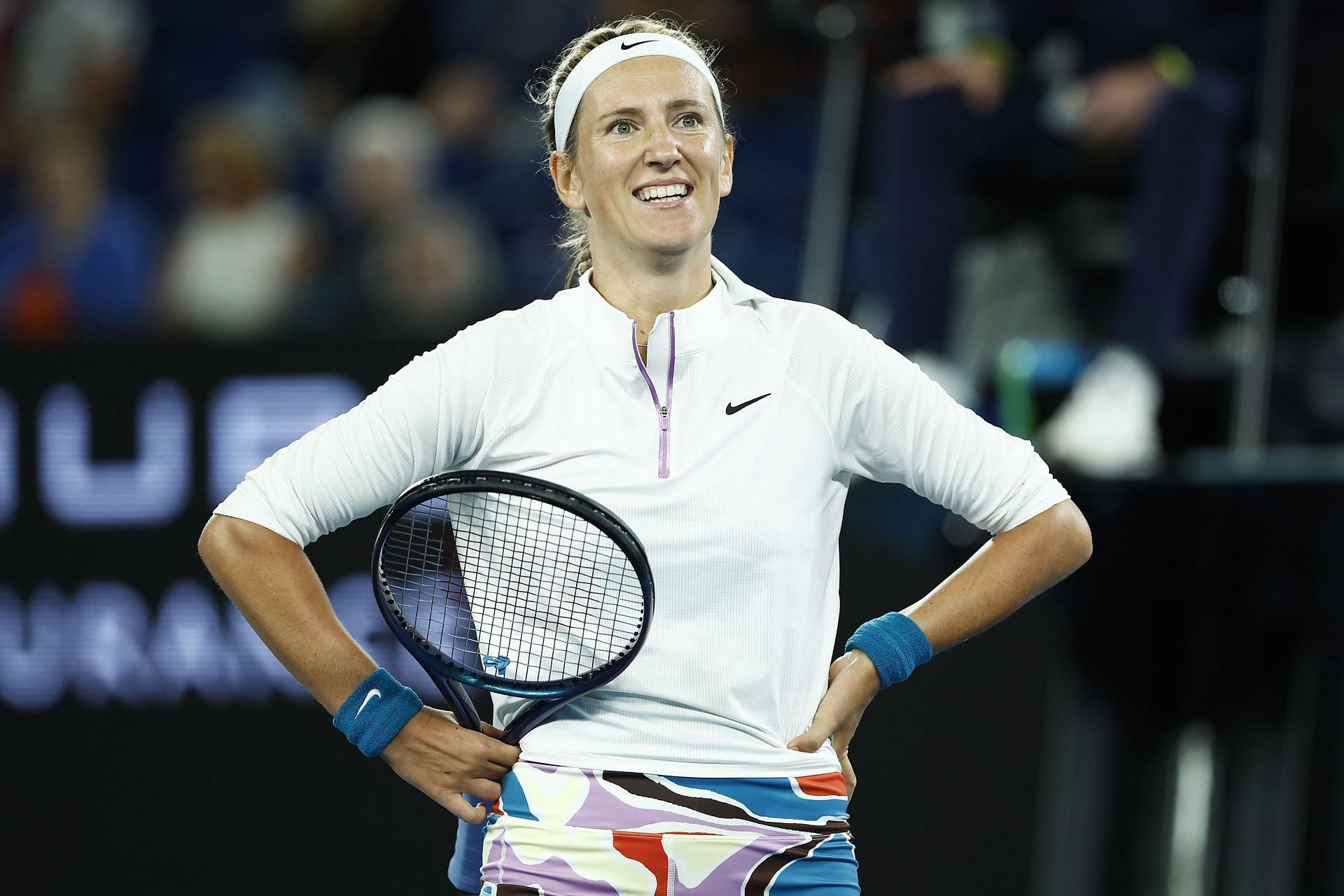 Victoria Azarenka at the 2023 Australian Open.