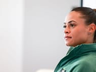Sydney McLaughlin attends the World Athletics Awards press conference at Le Meridien Beach Plaza Hotel on December 05, 2022 in Monaco, Monaco. (Photo by Arnold Jerocki/Getty Images)