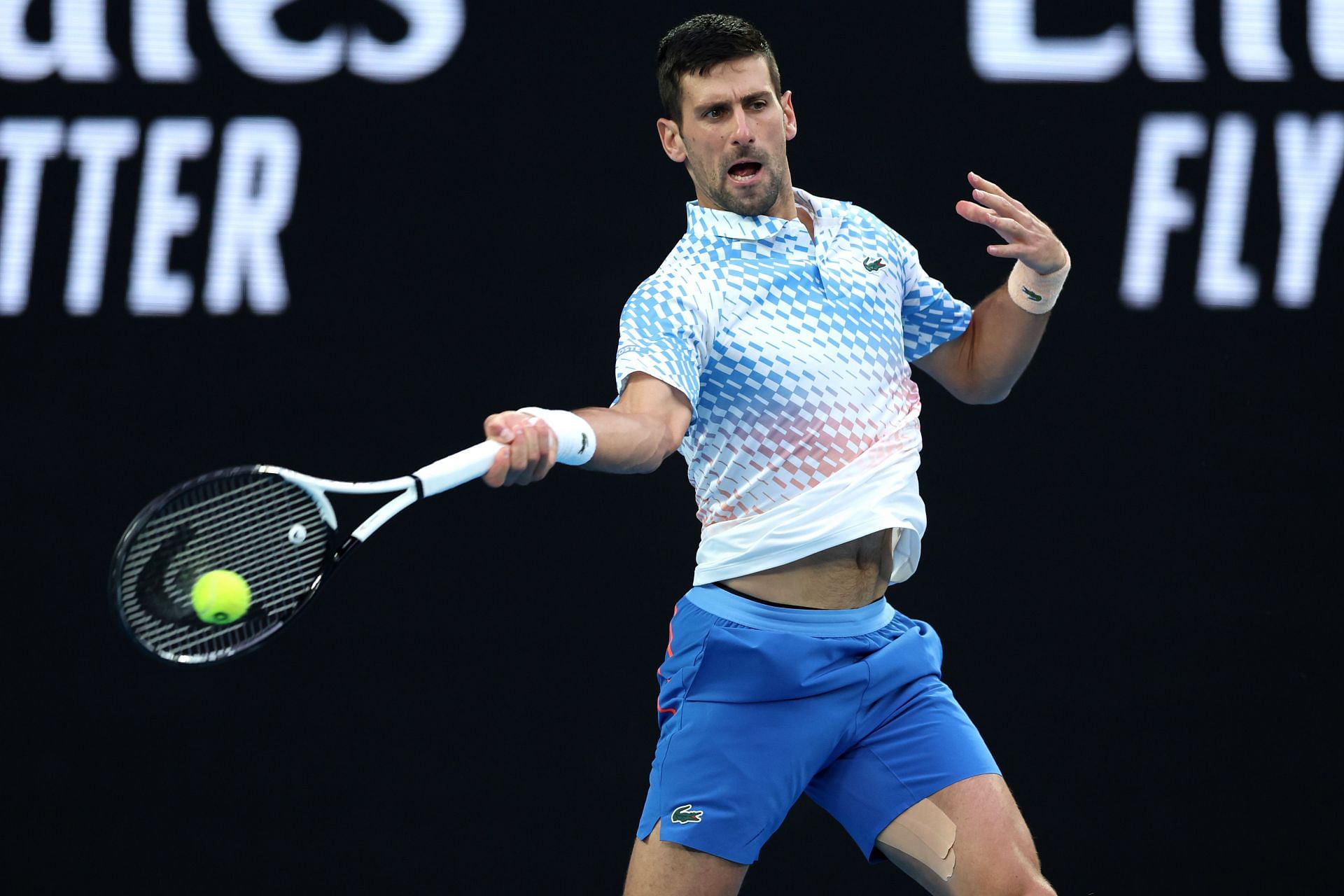 Tim Henman [not in picture] reckons the Serb is more drawn to the Grand Slam race than the No. 1 ranking