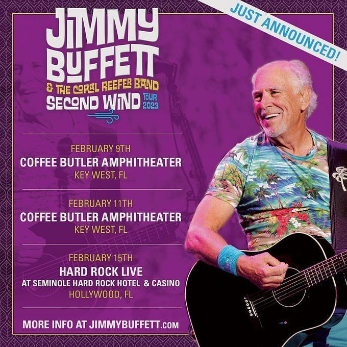 jimmy buffett concert tour dates