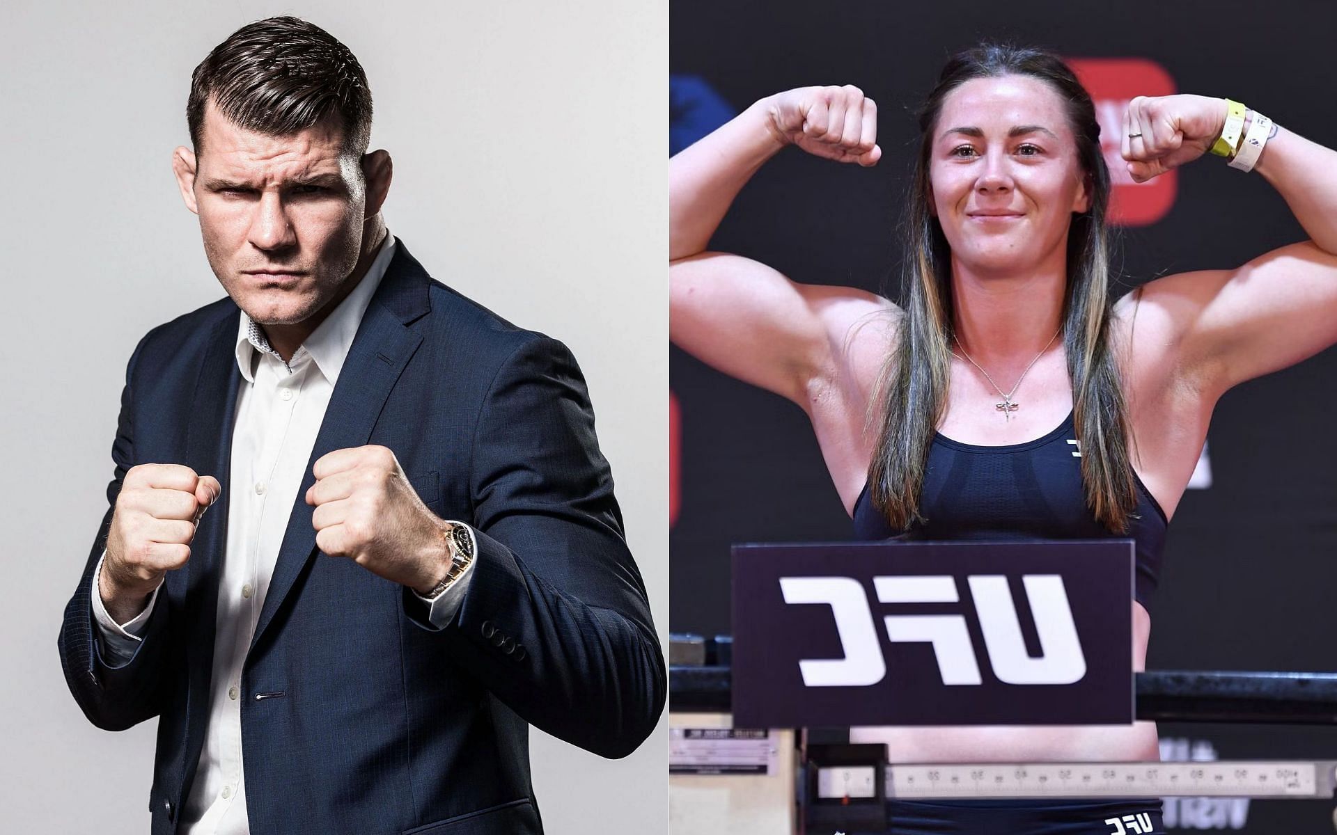 Michael Bisping (left) and Molly McCann (right)