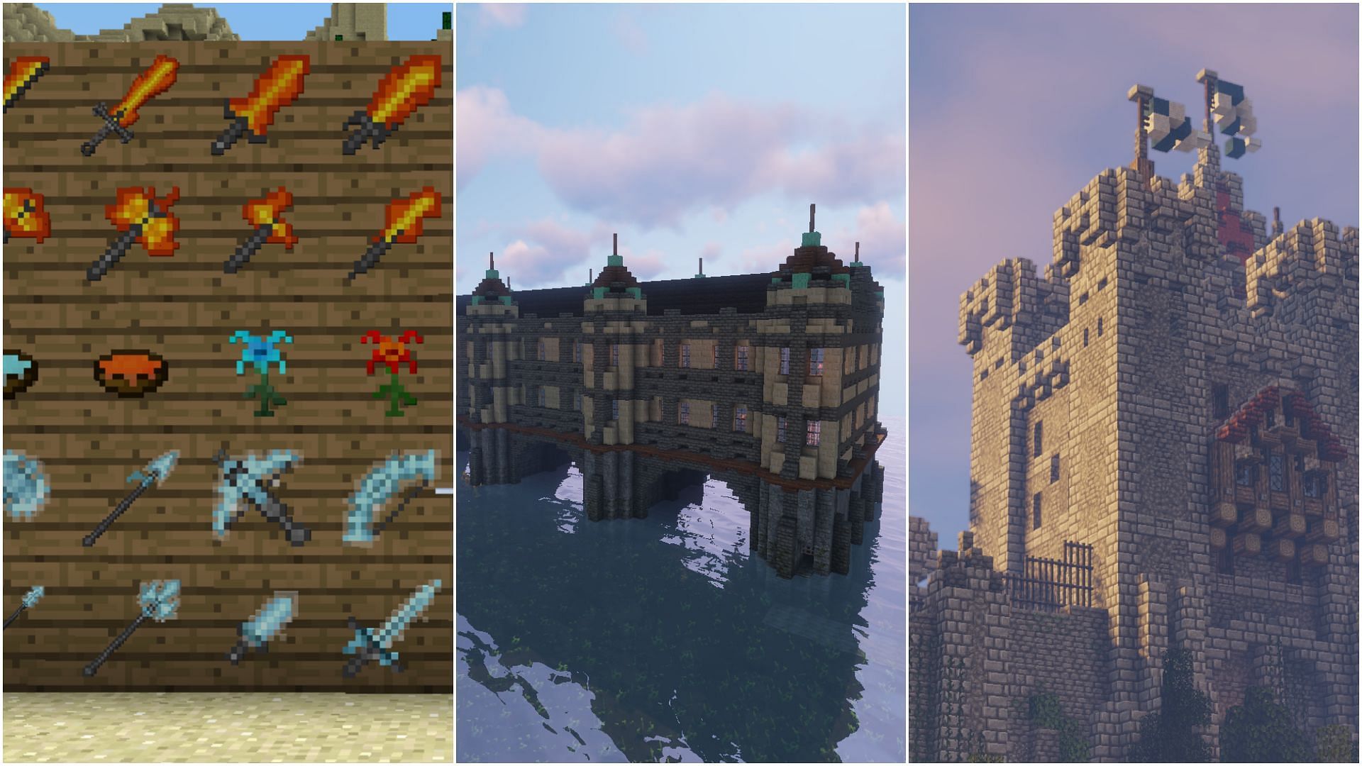 There are thousands of medieval texture packs for Minecraft (Image via Sportskeeda) 