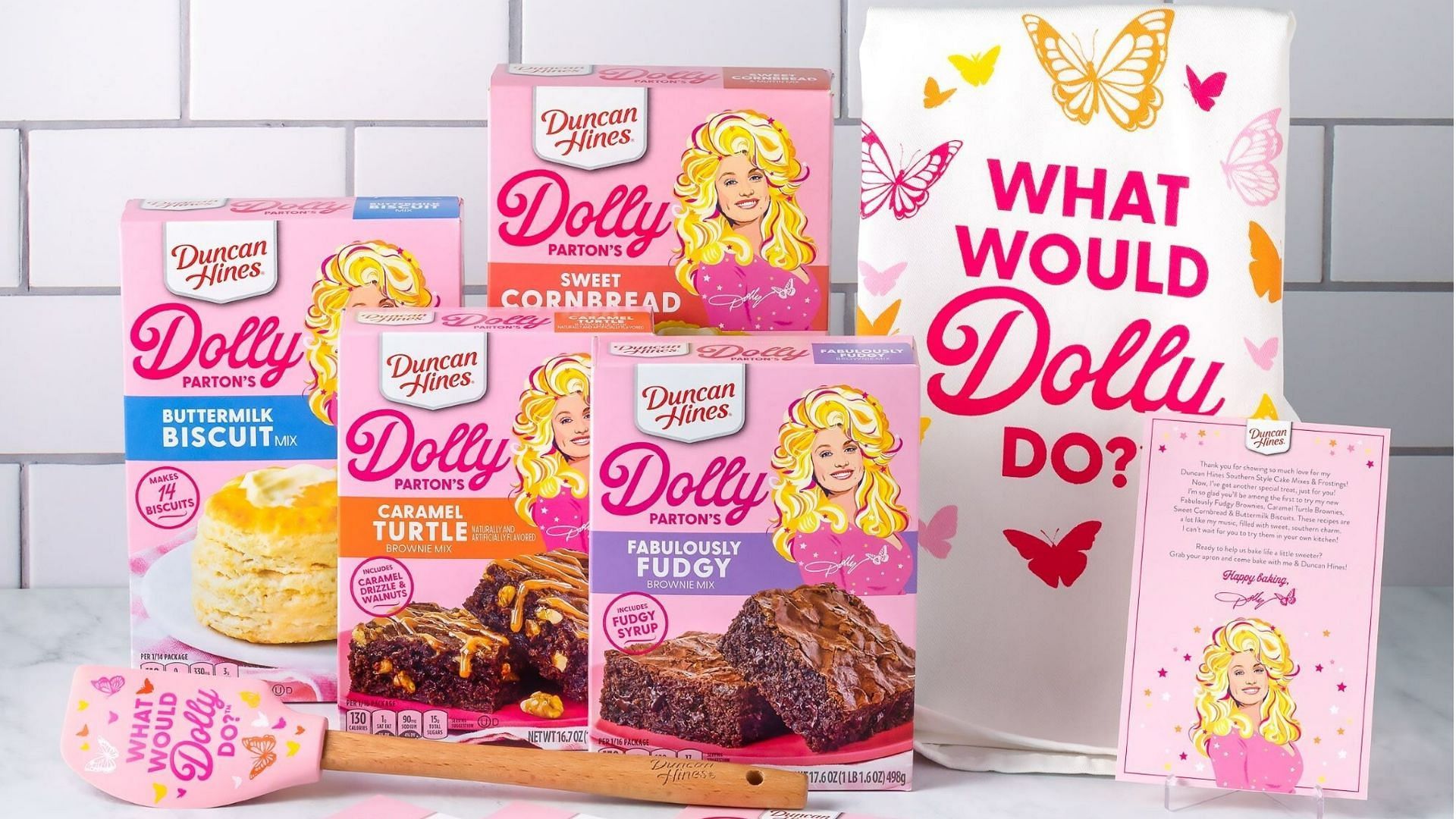 Dolly Paton and Duncan Hines come together for another partnership to release the Dolly Parton Duncan Hines Cake mixes kits (Image via Duncan Himes)