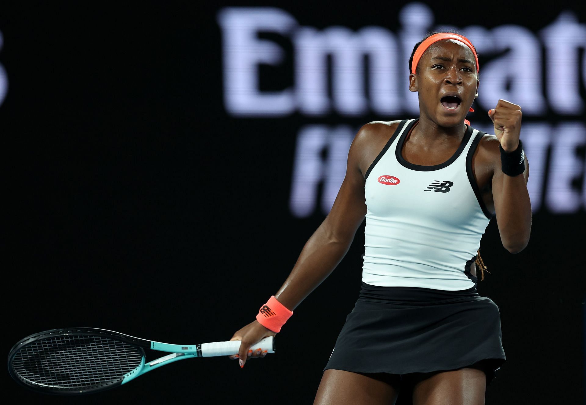 Coco Gauff in action at the 2023 Australian Open.