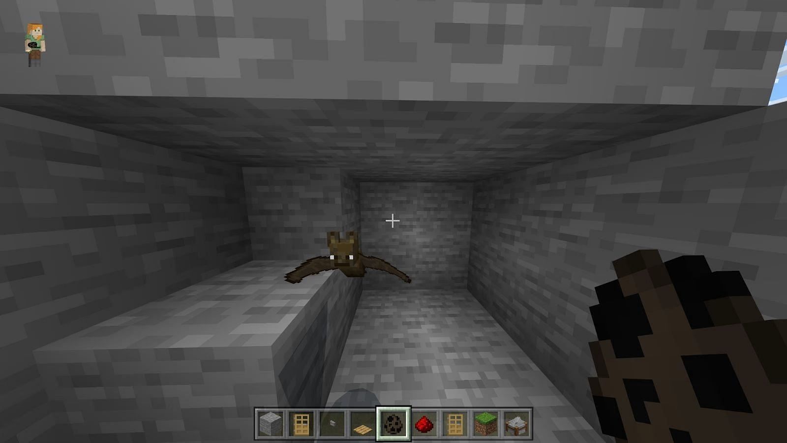 Bats mainly spawn in dark areas and serve no purpose other than enhancing the ambiance of the world (Image via Mojang)