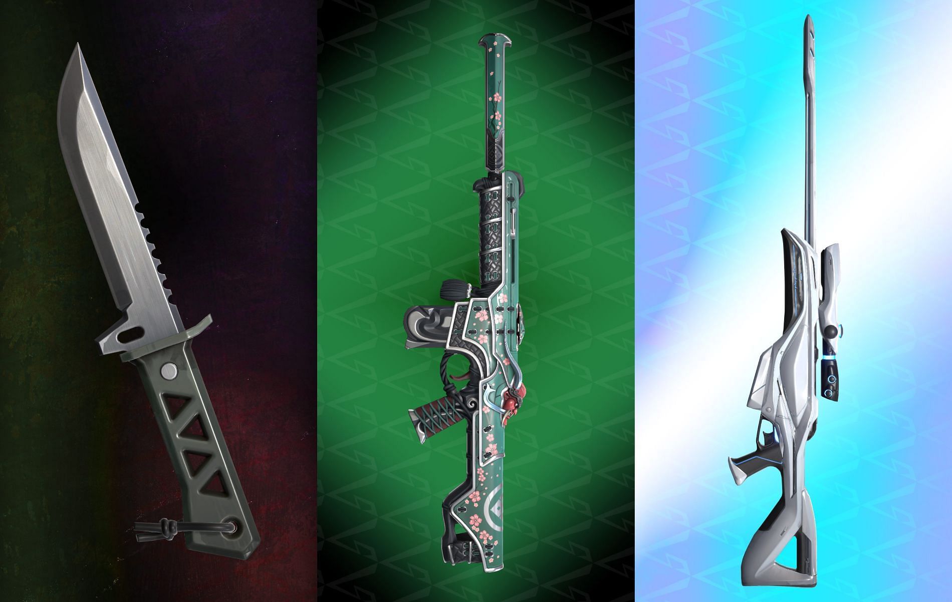 Here are 7 uncommon weapons skins players may be lucky enough to get in Valorant Episode 6 Act 1&rsquo;s Night Market (Image via Valorant Strike)