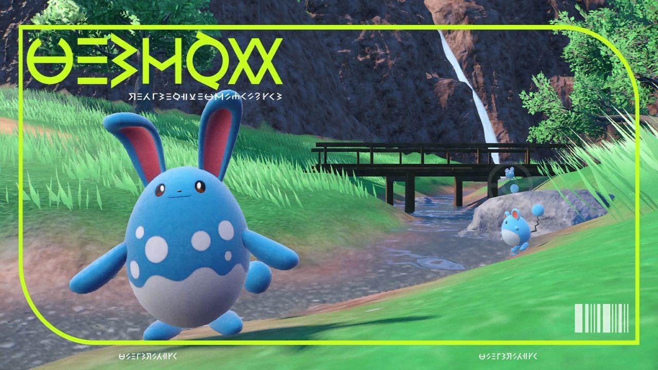 Azumarill&#039;s Pokedex picture in Pokemon Scarlet and Violet (Image via The Pokemon Company)