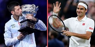 Roger Federer congratulates Novak Djokovic on his historic Australian Open title win