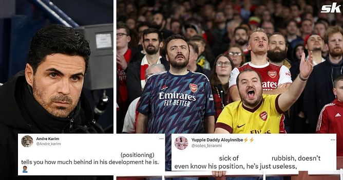 “Doesn’t even know his position” – Fans label 23-year-old Arsenal star as ‘useless’ after FA Cup defeat to Man City
