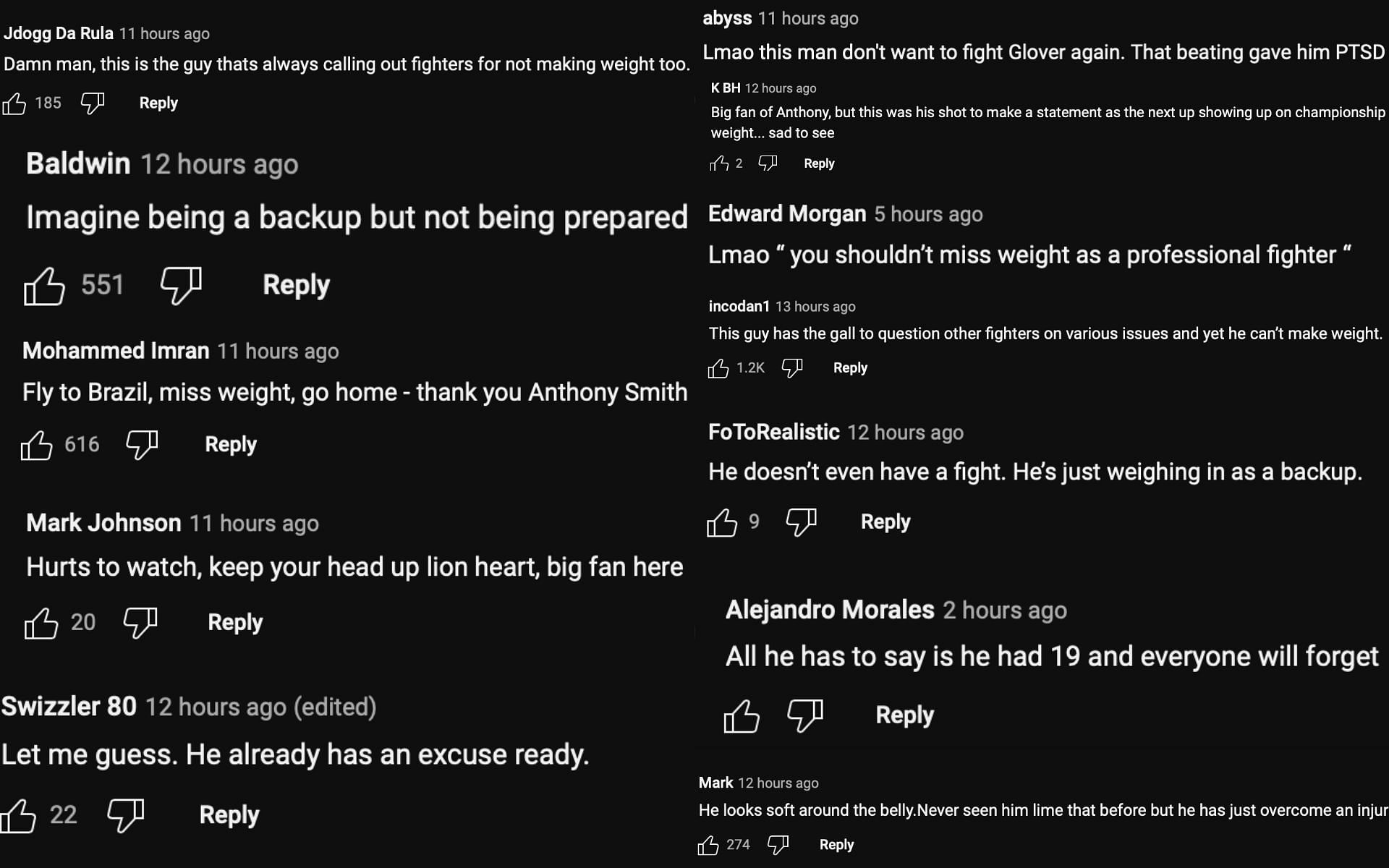 Screenshots of fan comments from TheMacLife channel on YouTube