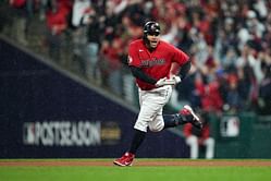 Guardians slugger Josh Naylor says his ALDS home run celebration wasn't towards Gerrit Cole: "The media made it look like I was doing it at him"