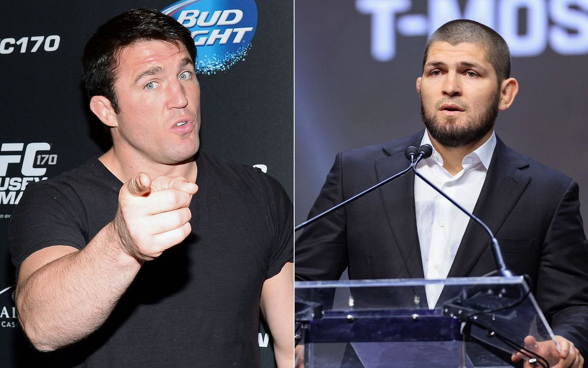 Chael Sonnen (Left), and Khabib Nurmagomedov (Right)