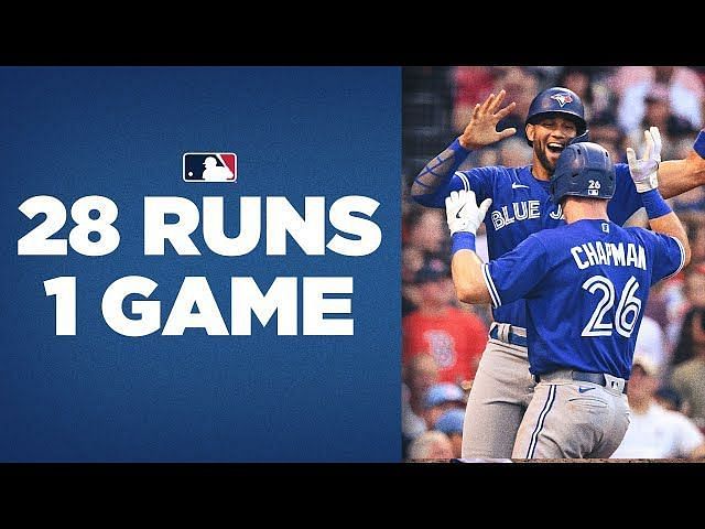 What is the highest scoring MLB game in history?