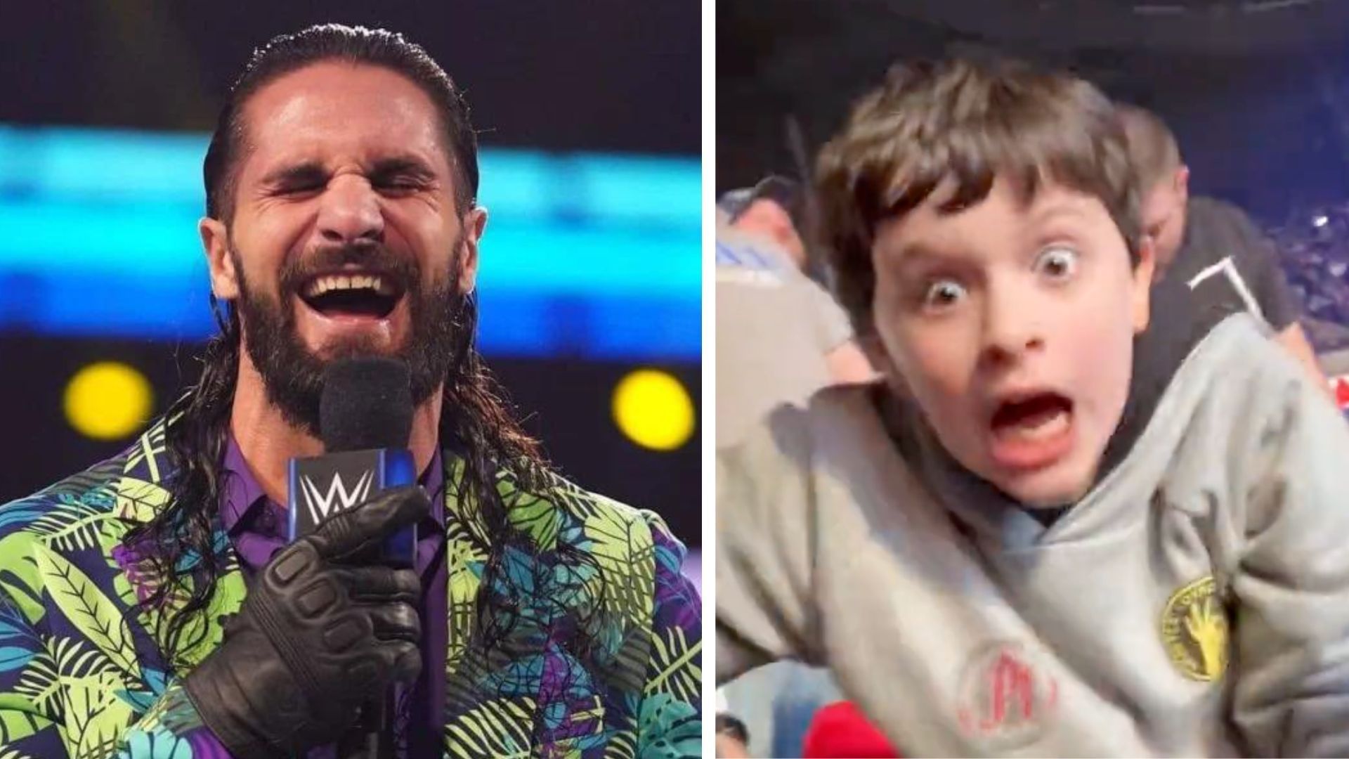 Seth Rollins shares threeword reaction to a young wrestling fan going