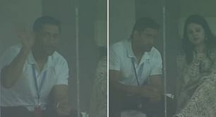 WATCH: MS Dhoni greets fans during IND vs NZ 1st T20I in his hometown Ranchi, crowd reaction goes viral