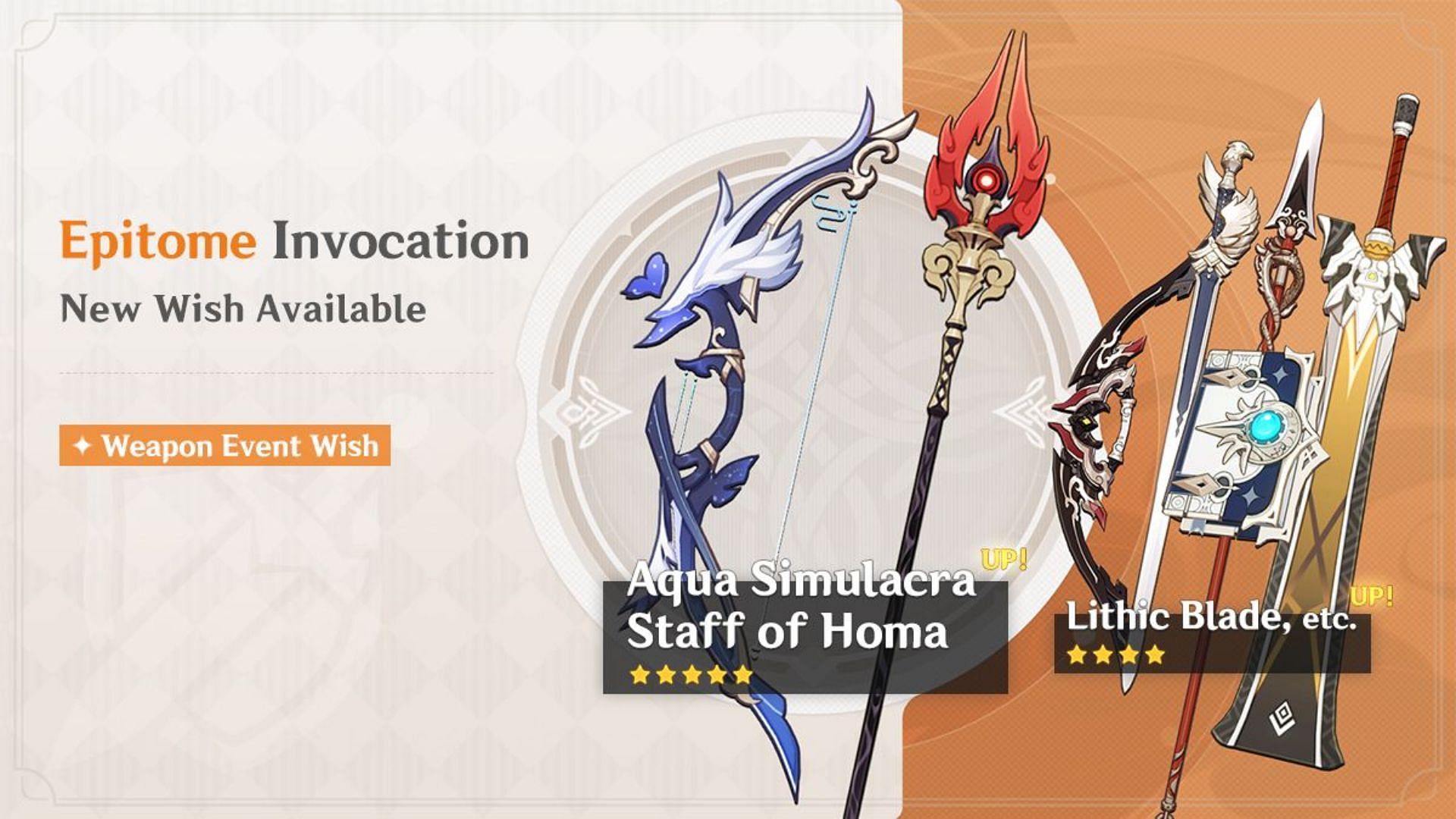 Upcoming weapon banner in Phase II (Image via HoYoverse)