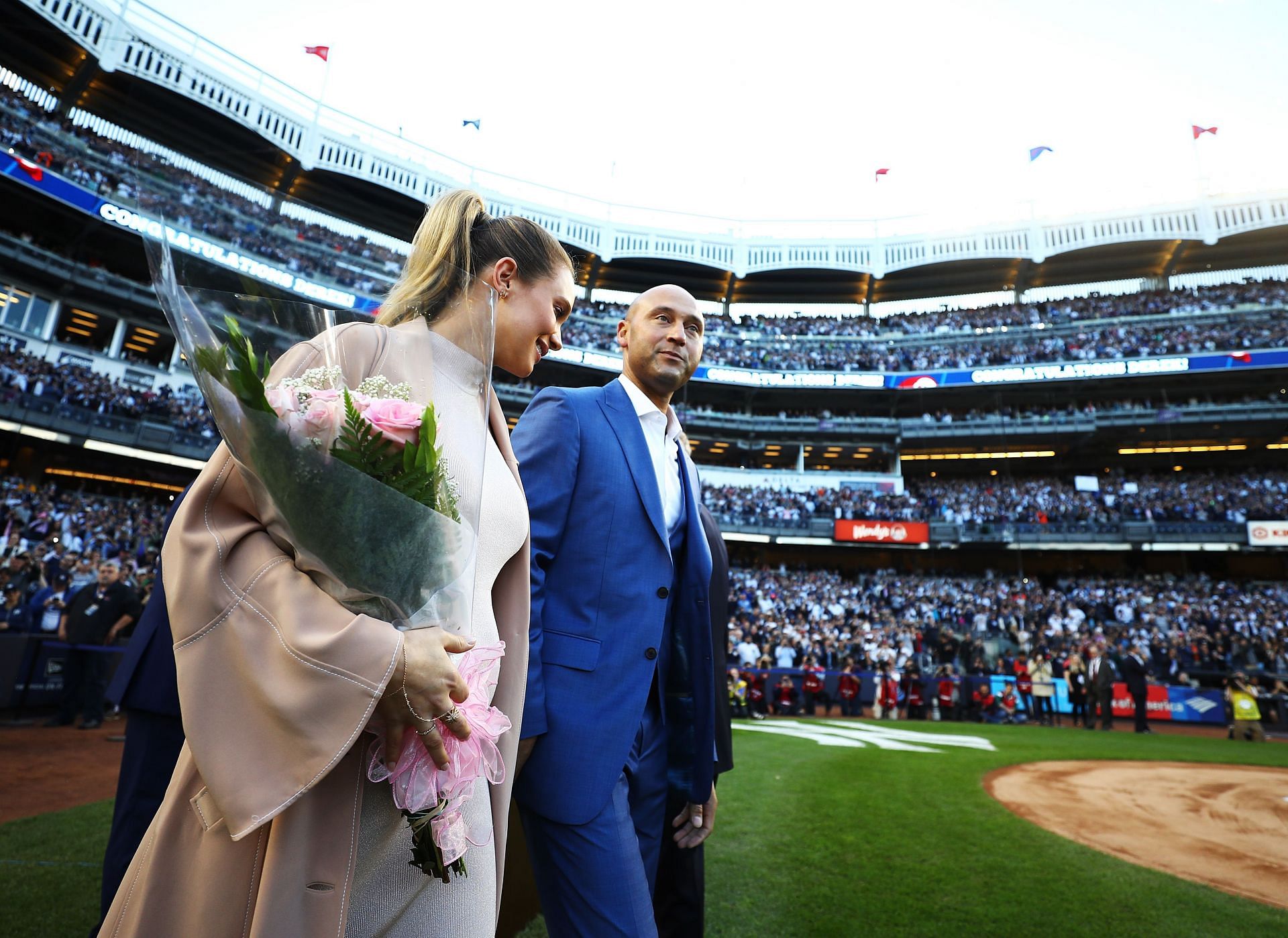 Derek Jeter with his wife, Hannah Jeter