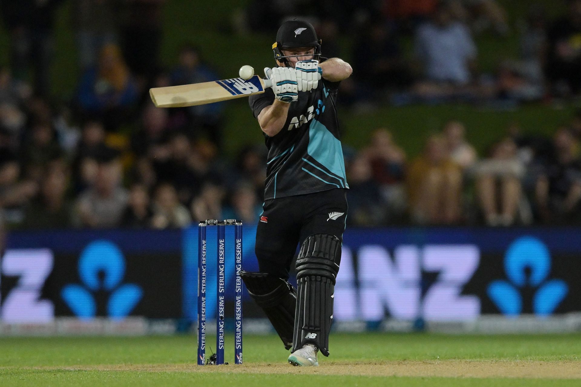 Glenn Phillips during the Napier T20I against India. Pic: Getty Images