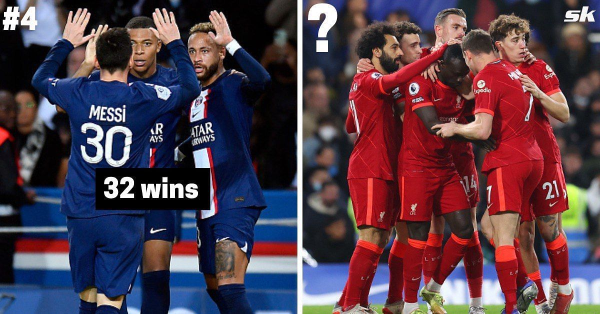 In Picture: PSG (Left) | Liverpool (Right)