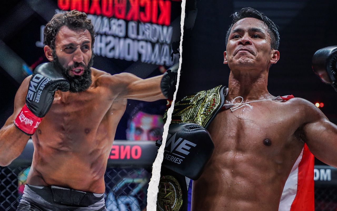 Chingiz Allazov (L) / Superbon Singha Mawynn (R) -- Photo by ONE Championship