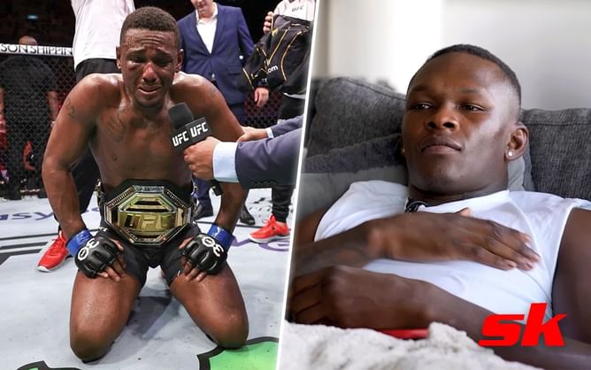 WATCH: Israel Adesanya gets emotional watching Jamahal Hill becoming new LHW champion
