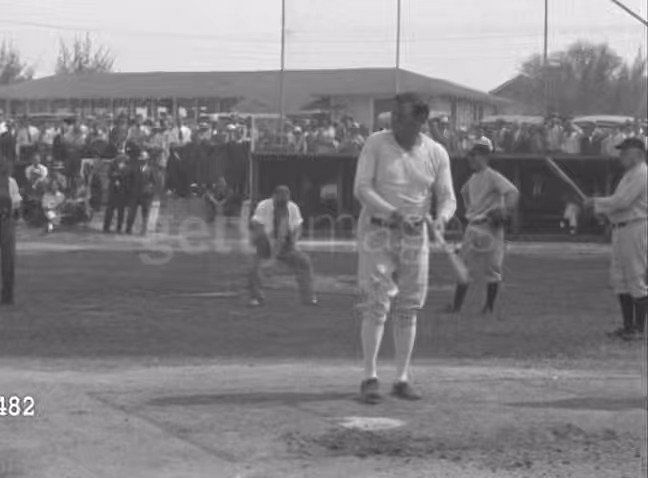 Babe Ruth Swinging Bat by Bettmann