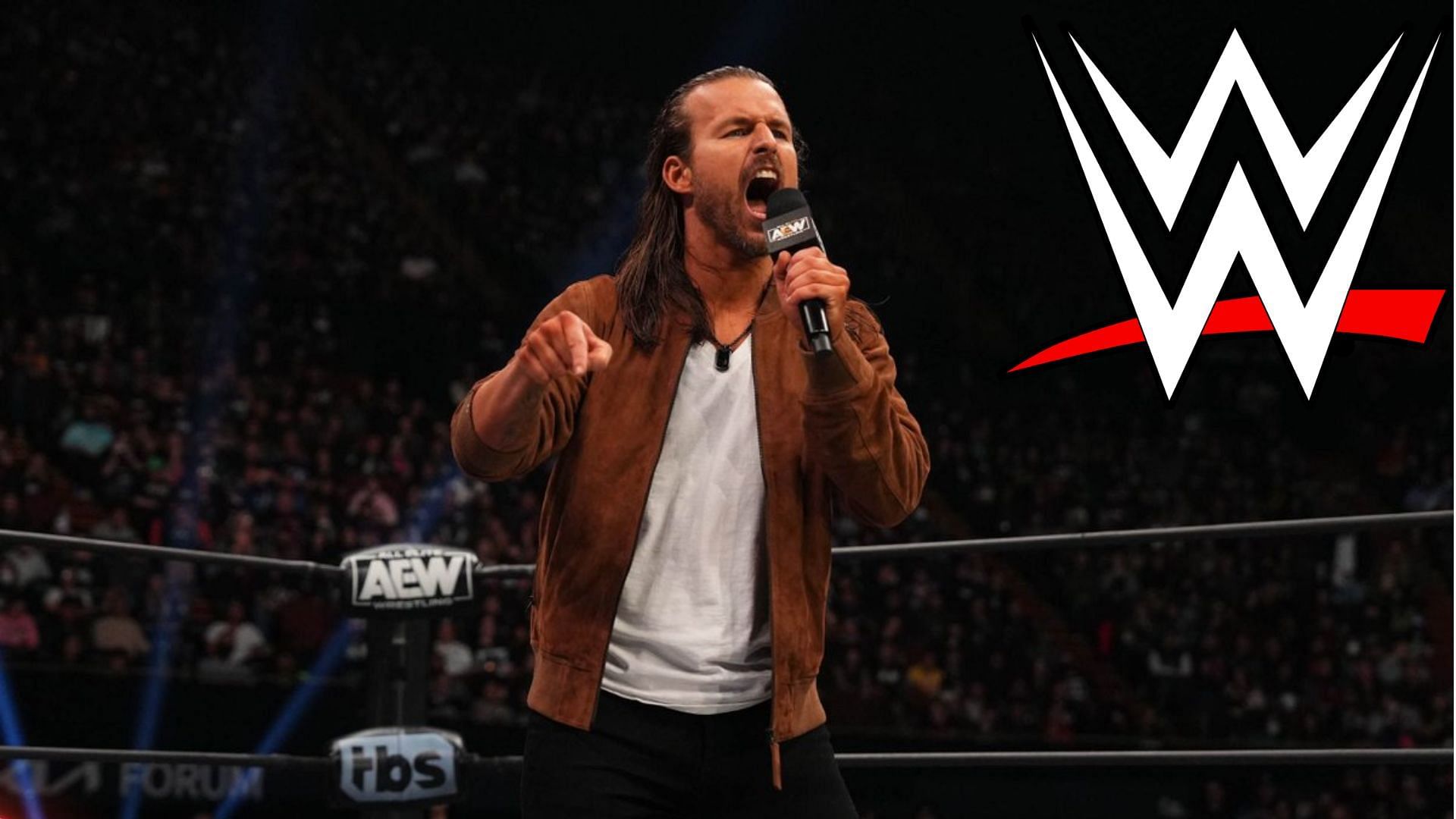 Adam Cole cutting his return promo this past AEW Dynamite.