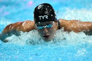 Katie Grimes competes in the Women's 400m Individual Medley Final in 2022 FINA World Championships