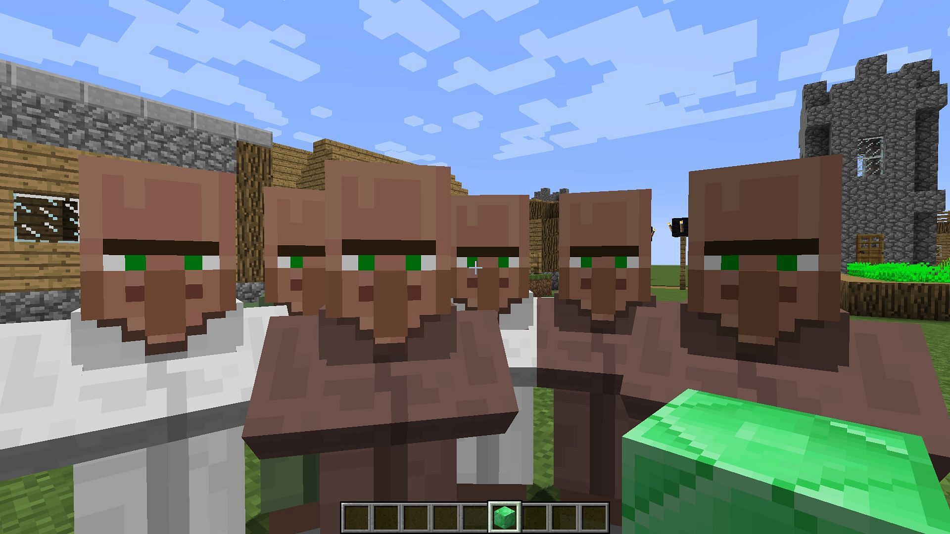 Shouldn&#039;t Minecraft villagers be a bit more upset that people keep taking their stuff? (Image via Pyre540/CurseForge)