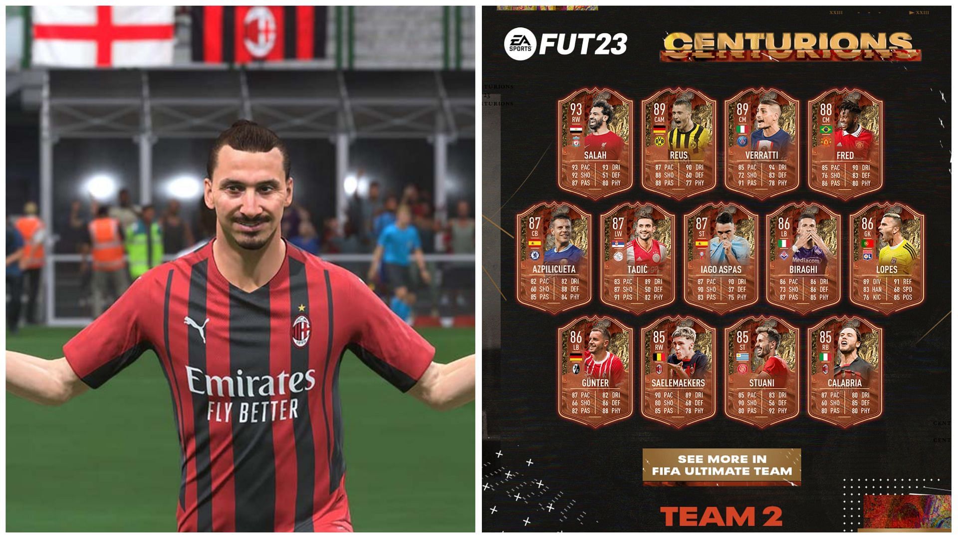 Team 2 of FUT Centurions is live in FIFA 23 (Images via EA Sports)