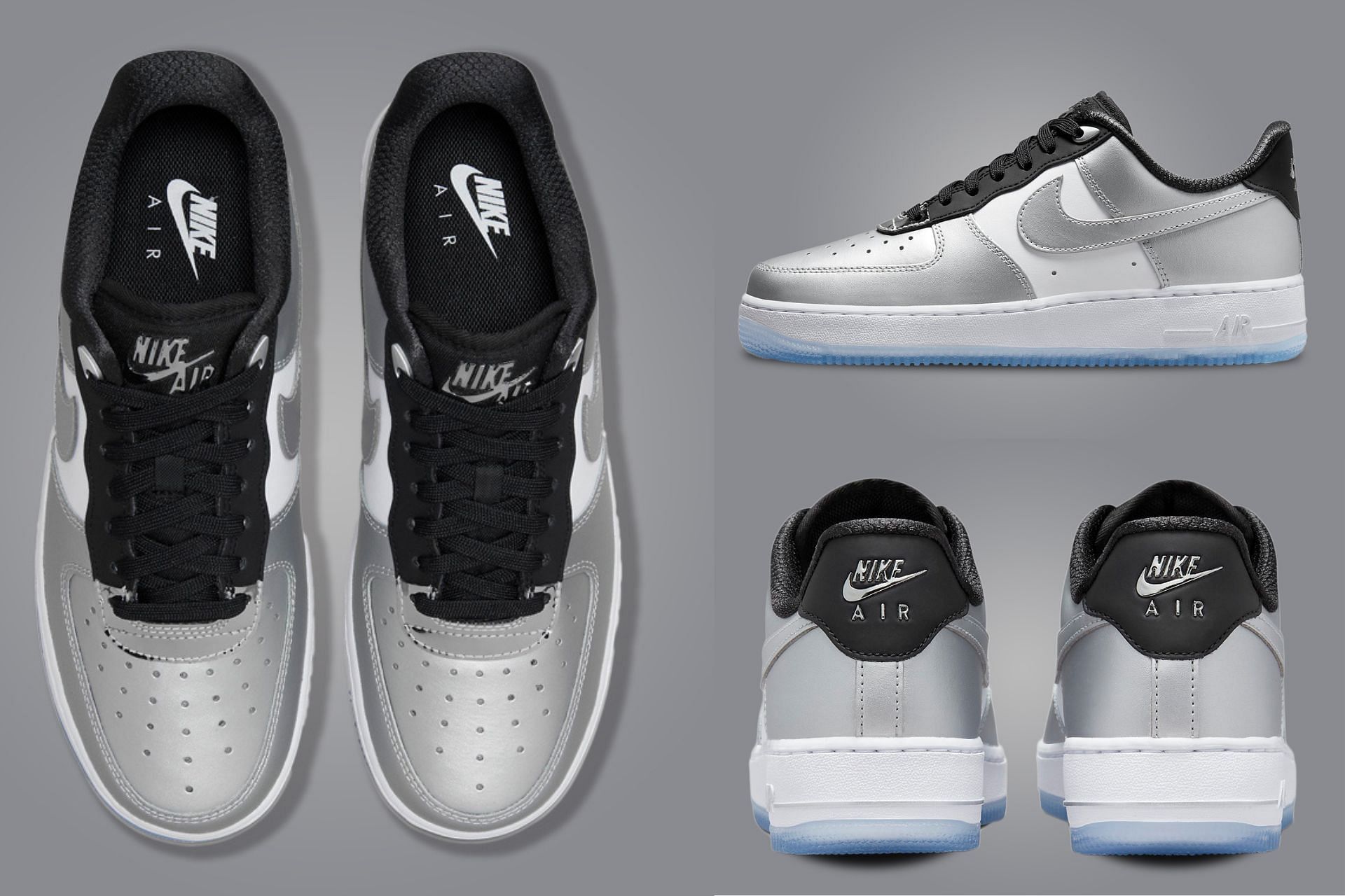 Air Force 1: Nike Air Force 1 '07 Low “Metallic Silver Black” shoes: Where  to buy, price, and more details explored