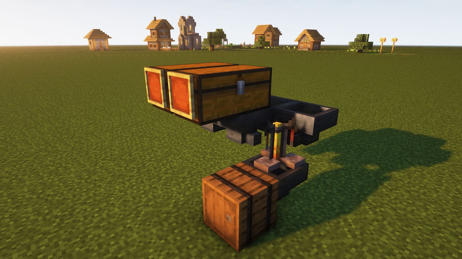 Step 3 of making the redstone contraption in Minecraft (Image via Mojang)