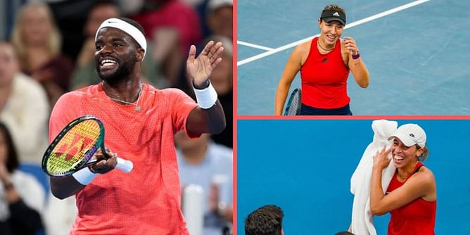 WATCH: Frances Tiafoe arrives late for the press conference at United cup, leaves teammates in splits