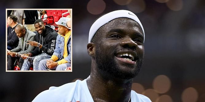Frances Tiafoe tries his hand at basketball, attends Maryland Terrapins' NCAA women's match against Michigan Wolverines