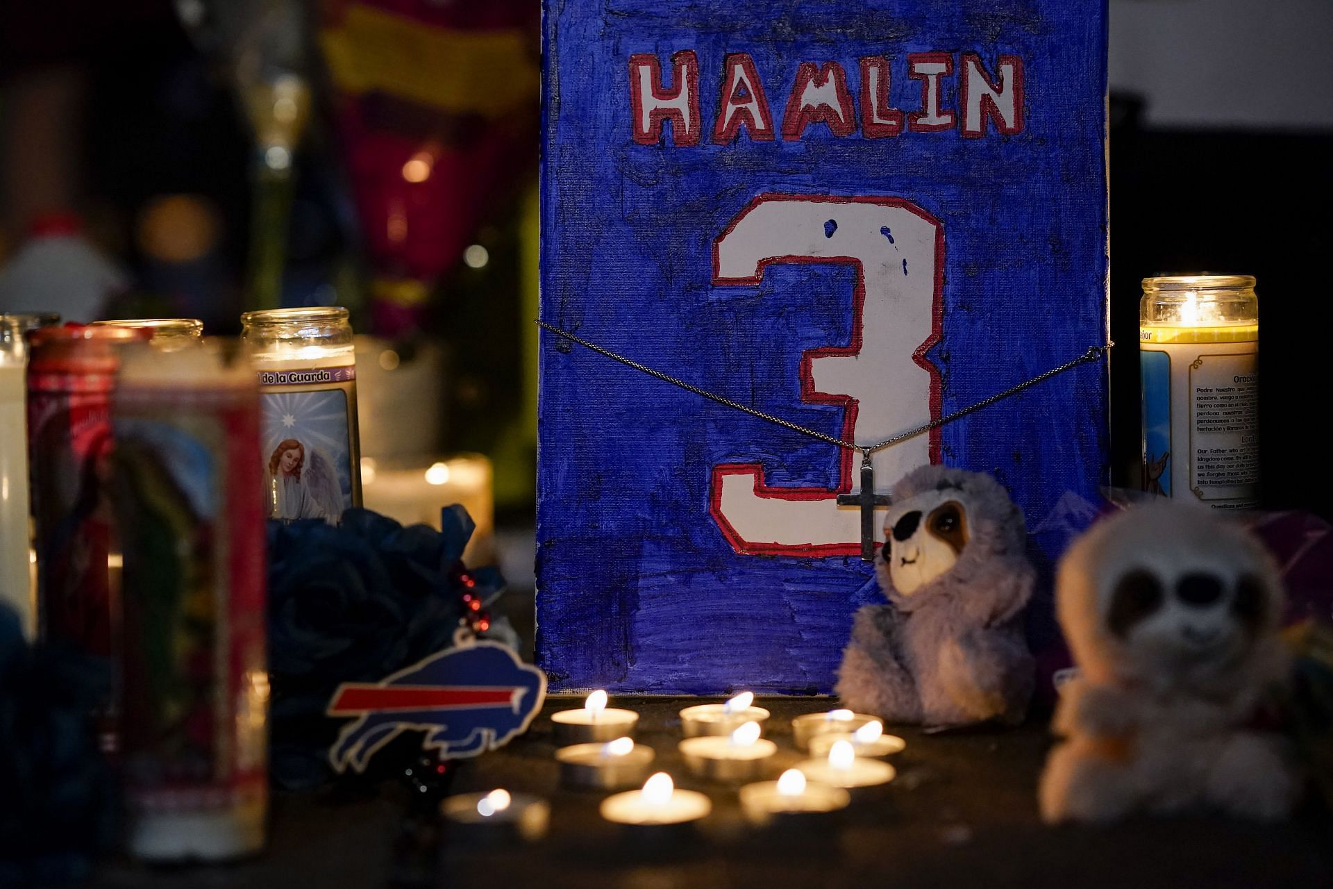 Vigil Held Following Hospitalization of Buffalo Bills Player Damar Hamlin