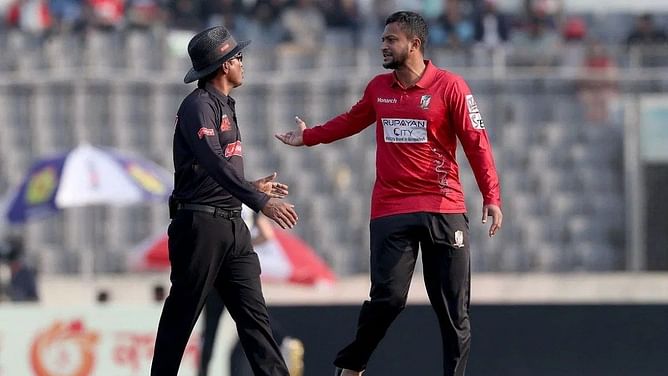 Shakib Al Hasan, Nurul Hasan, and Anamul Haque fined 15 percent of their match fees for breaching BPL's Code of Conduct