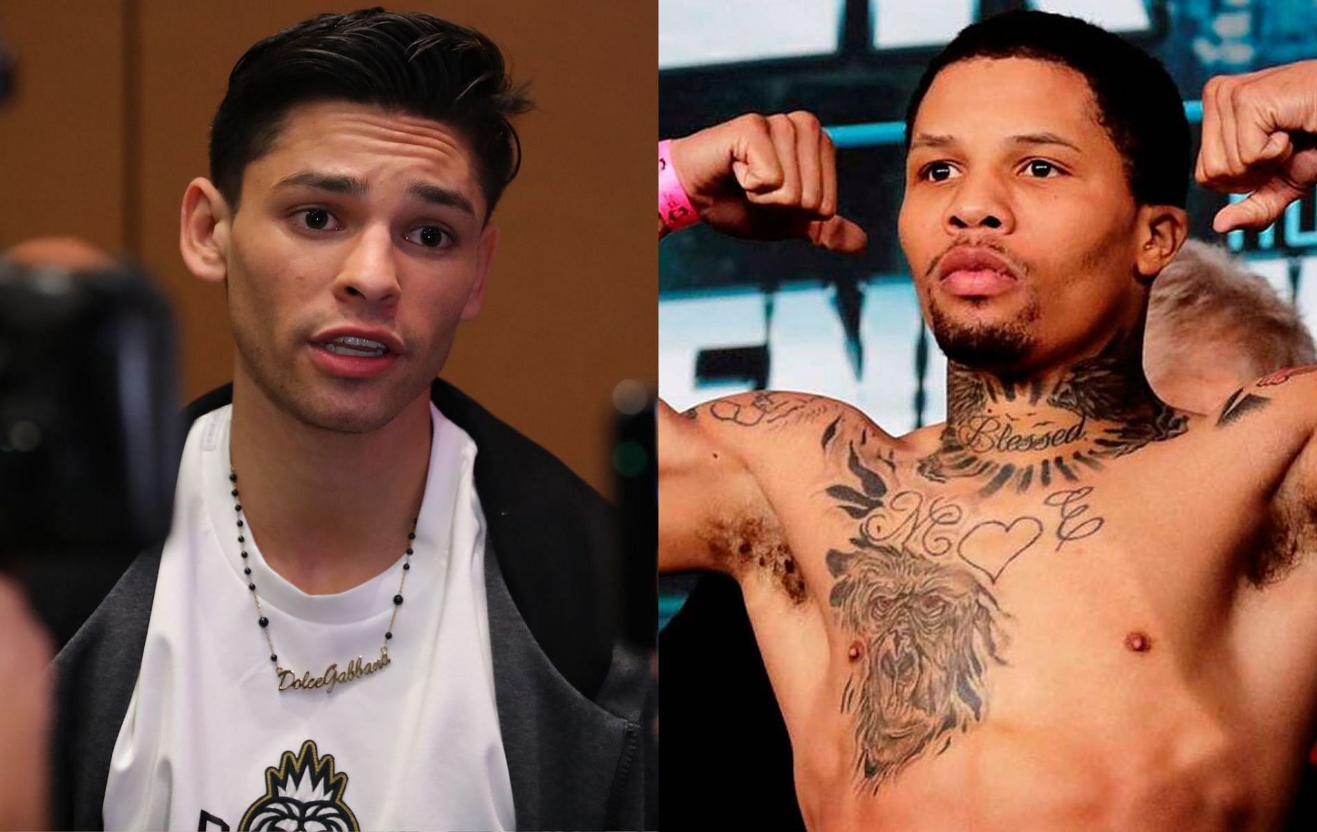 Ryan Garcia (left) and Gervonta Davis (right)