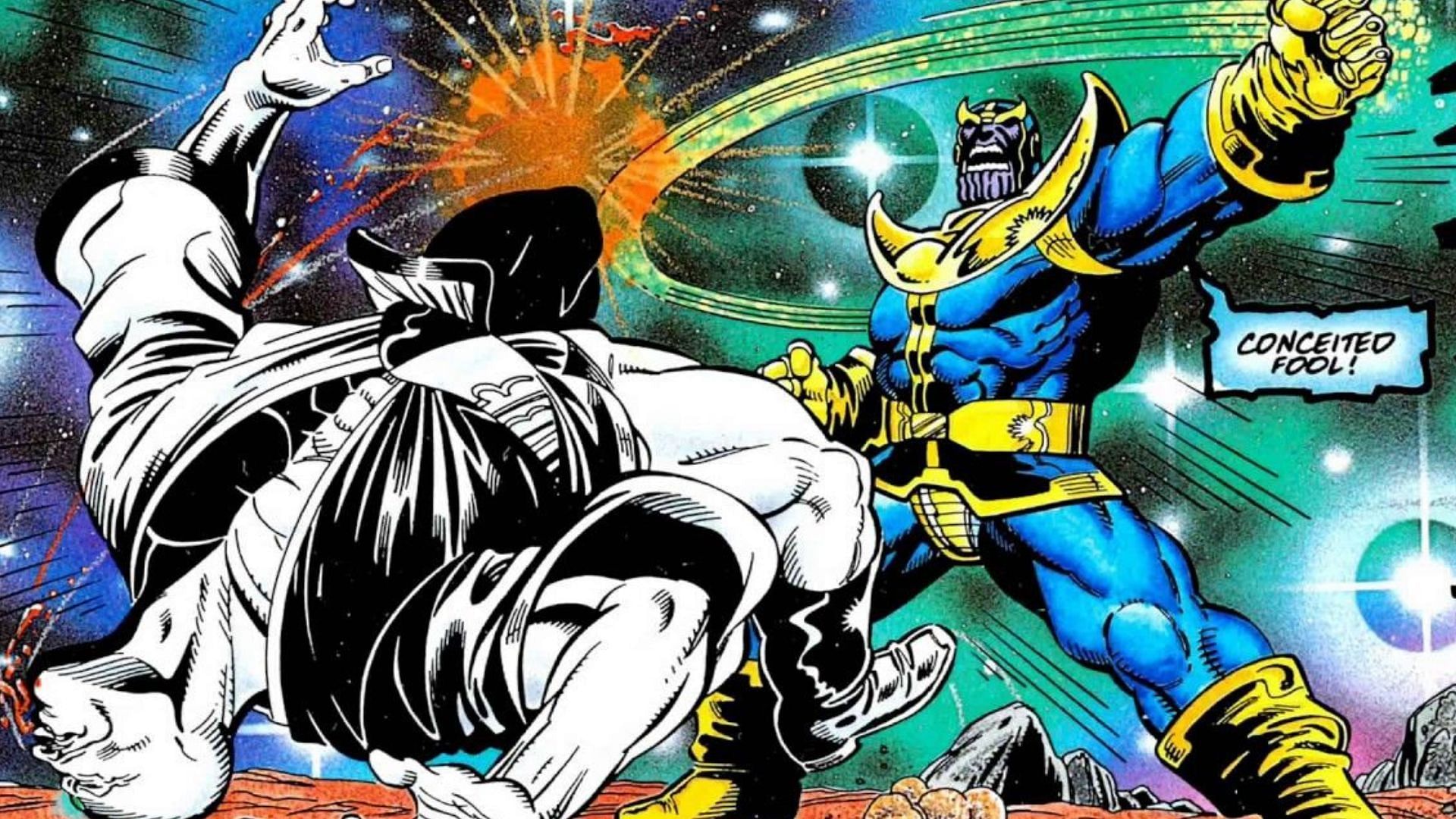 The Mad Titan fights The In-Betweener (Image via Marvel Comics)